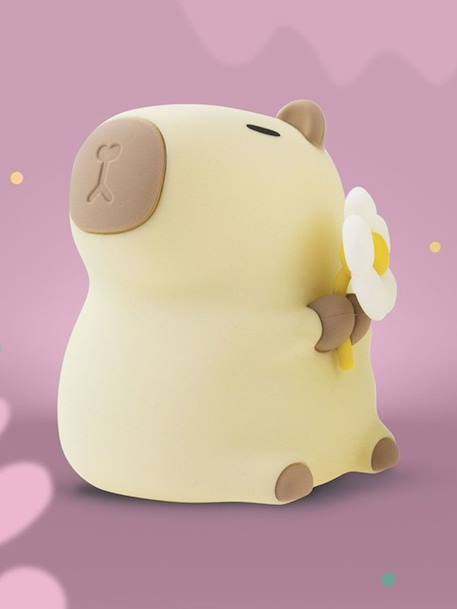 Rechargeable Capybara florist night light beige 