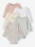 Pack of 5 Bodysuits with Cut-Away Shoulders for Newborns sage green 