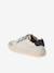 Trainers with Leather Hook-&-Loop Straps for Children ecru+set white 