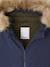 Hooded Parka for Boys navy blue 