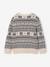 Round Neck Jacquard Jumper for Boys printed white 