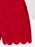 T-Shirt & Glittery Velour Shorts Christmas Set for Girls red 