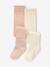 Pack of 2 pairs of Christmas tights for baby girls ecru 