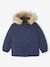 Hooded Parka for Boys navy blue 
