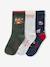 Set of 3 pairs of Christmas socks marl grey 
