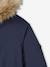 Hooded Parka for Boys navy blue 