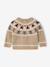 Baby boy Christmas jacquard jumper marl beige 