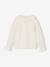 Girl's t-shirt with English embroidery collar ecru 
