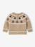 Baby boy Christmas jacquard jumper marl beige 