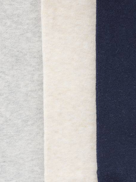 Pack of 3 Knitted Tights for Babies beige+ecru+old rose+White 