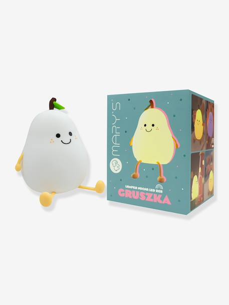 Pear Night Light, Rechargeable white 