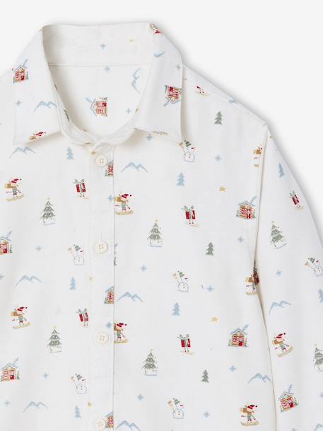Printed flannel shirt from the Christmas capsule printed white 