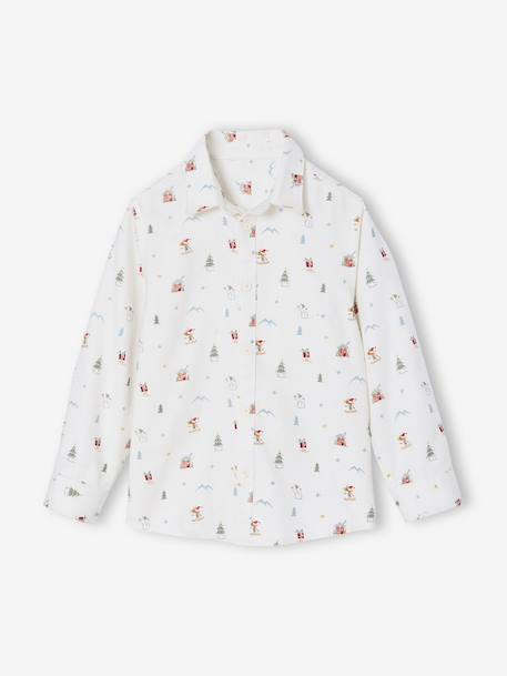 Printed flannel shirt from the Christmas capsule printed white 