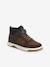 Lined Synthetic Trainers with Elasticated Laces and Hook-&-Loop Fasteners, for Boys brown 
