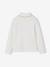 Pack of 2 Rib Knit Polo Neck Tops for Girls ecru 