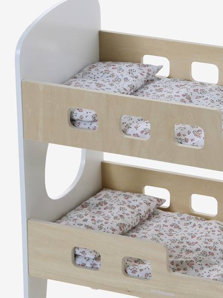 Bunk Bed in FSC® Wood for Baby Dolls white 