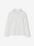Pack of 2 Rib Knit Polo Neck Tops for Girls ecru 