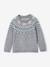 Christmas Jacquard Jumper for Boys, Family Capsule Collection marl grey 
