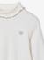 Pack of 2 Rib Knit Polo Neck Tops for Girls ecru 