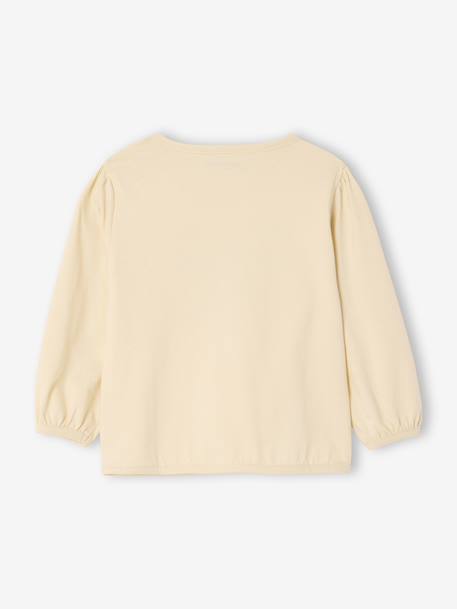 Long-Sleeved T-Shirt with Tulle Bow for Babies vanilla 