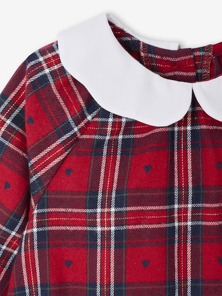 Christmas Ensemble for Babies: Romper & Tights, Vertbaudet x ENVIE Collab. red 