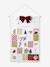 Fabric garland advent calendar golden beige 
