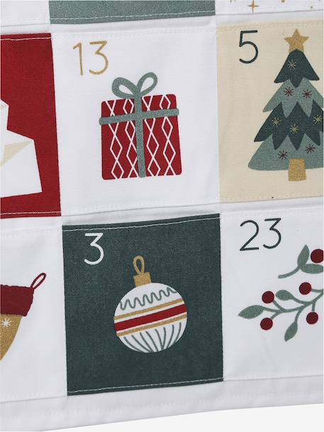 Merry Christmas Advent calendar printed white 
