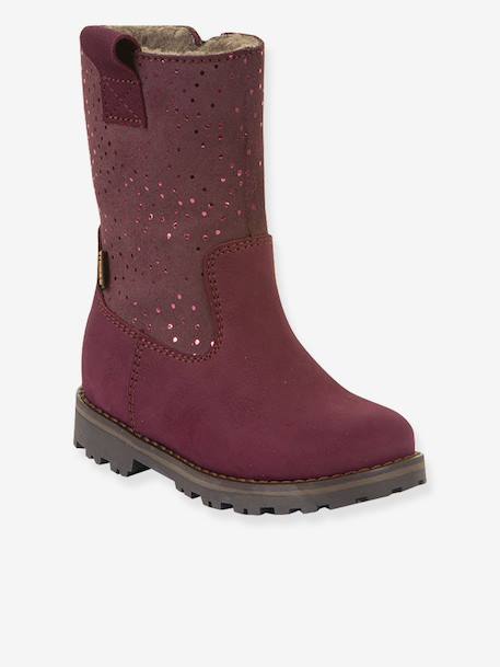 Girls' MAXINE TEX FRODDO boots blush+bordeaux red 