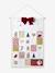 Fabric garland advent calendar golden beige 