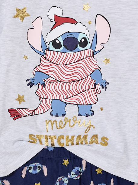 Girls' Disney LILO & STITCH Christmas pyjamas navy blue 