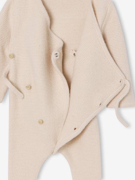 2-Piece Set for Newborns: Jumpsuit + Beanie marl beige 
