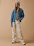 Girl's straight-leg jeans by CYRILLUS ecru 