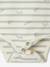 Pack of 2 Bodysuits in Interlock, 1 Striped + 1 Plain, for Newborns beige 