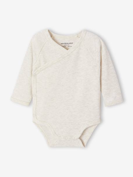 Set of 3 Items for Newborns: 1 Sleepsuit + 2 Bodysuits ecru 