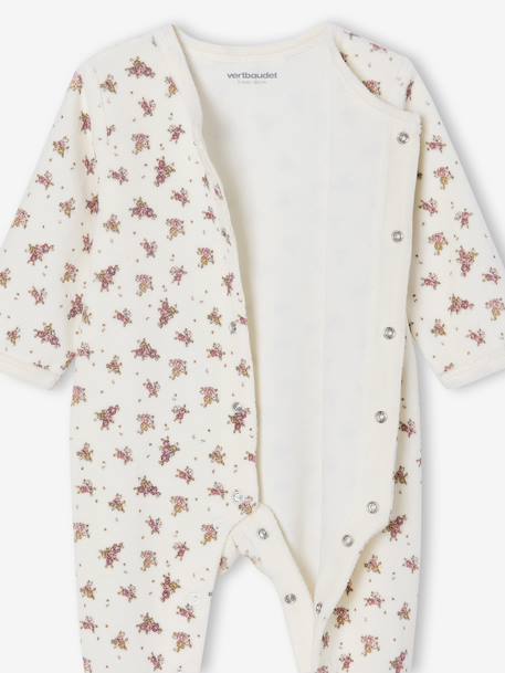 Set of 3 Items for Newborns: 1 Sleepsuit + 2 Bodysuits ecru 
