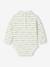 Pack of 2 Bodysuits in Interlock, 1 Striped + 1 Plain, for Newborns beige 