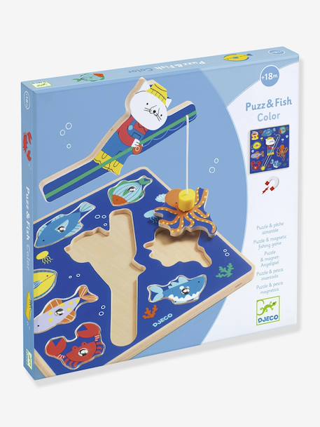 Puzz & Fish Colour Puzzle, DJECO deep blue 