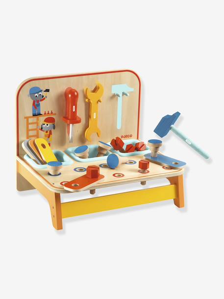 The Bricotoo DJECO workbench yellow 