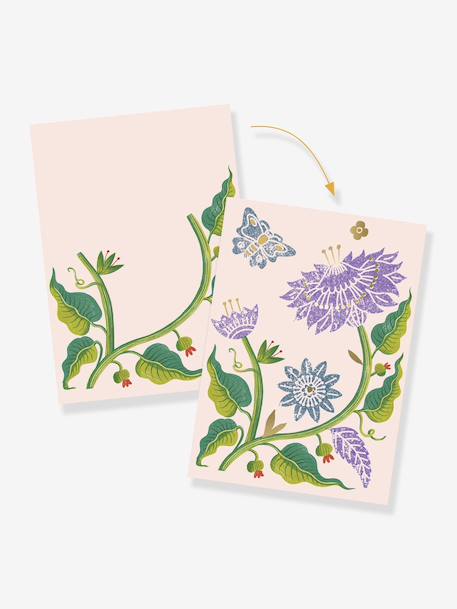 Passiflora engraving workshop DJECO violet 