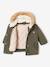Parka + lightweight jacket 3-in-1 for babies old rose+olive 