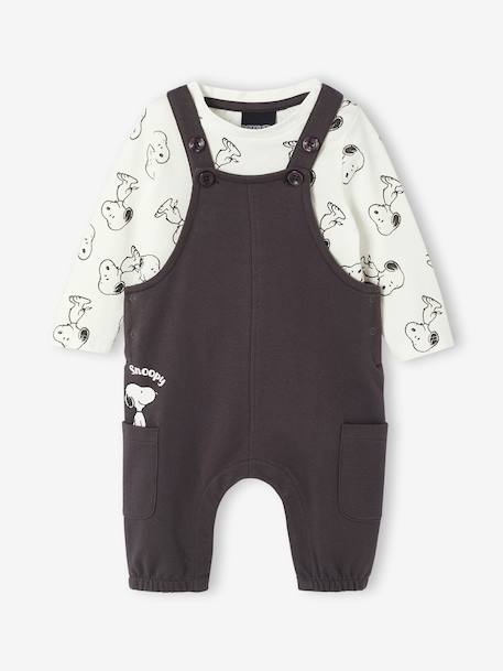 Peanuts® SNOOPY baby set + T-shirt + dungaree anthracite 