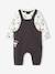 Peanuts® SNOOPY baby set + T-shirt + dungaree anthracite 