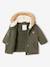 Parka + lightweight jacket 3-in-1 for babies old rose+olive 