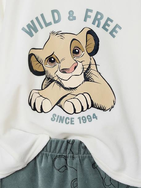 Disney® ROI LION boys' velvet pyjamas printed green 