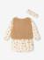 Baby dress + cardigan + band for head accessories for hair set old rose+vanilla 