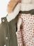 Parka + lightweight jacket 3-in-1 for babies old rose+olive 
