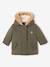 Parka + lightweight jacket 3-in-1 for babies old rose+olive 