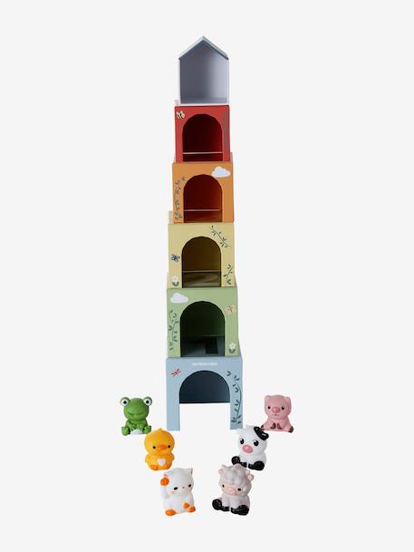 Cube Tower with Finger Puppets green 
