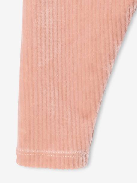 Corduroy Leggings for Babies rosy 