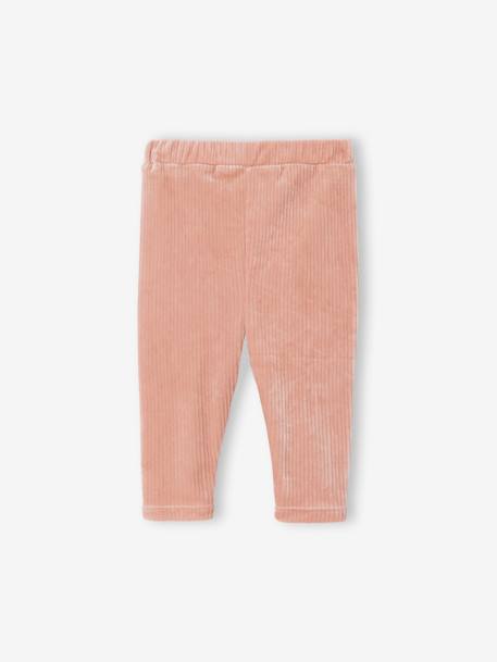 Corduroy Leggings for Babies rosy 